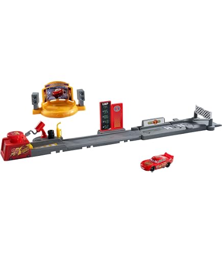 Disney Pixar Lightning McQueen Mechanic Shop and Launcher Play Set