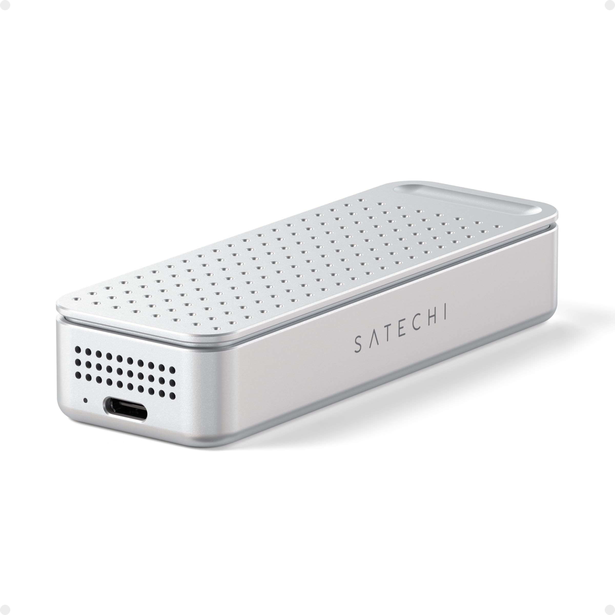 SATECHI DotDisk™ 80-Gbit/s-NVMe-SSD-Gehäuse, Silber