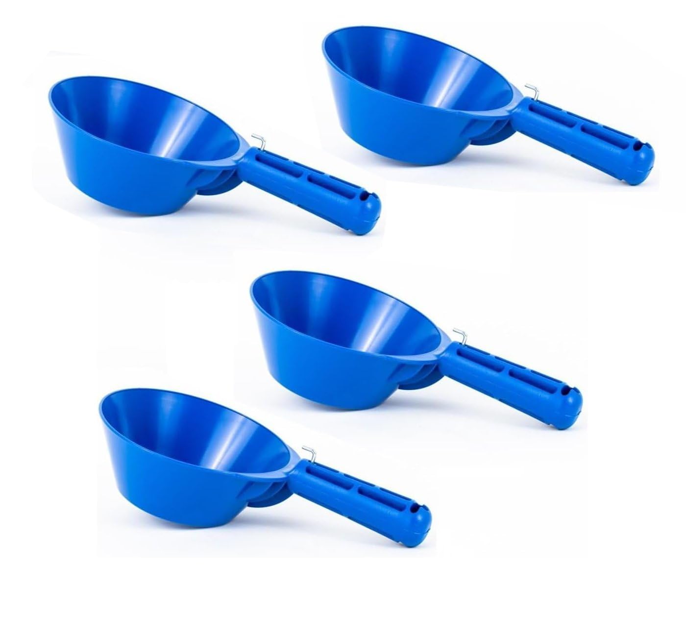 4 x PVC Construction Plastic Scoop, pan 170mm (6.69") Plaster, Water, Hand Tools (4KSC)