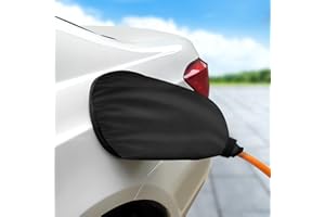 EV Charger Port Cover,Magnetic Adsorption Electric Car Charging Port Cover,Snow Sun Protection Waterproof Rainproof External 