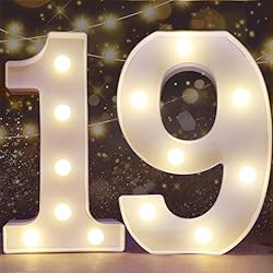 Pooqla Decorative Led Light Up Number