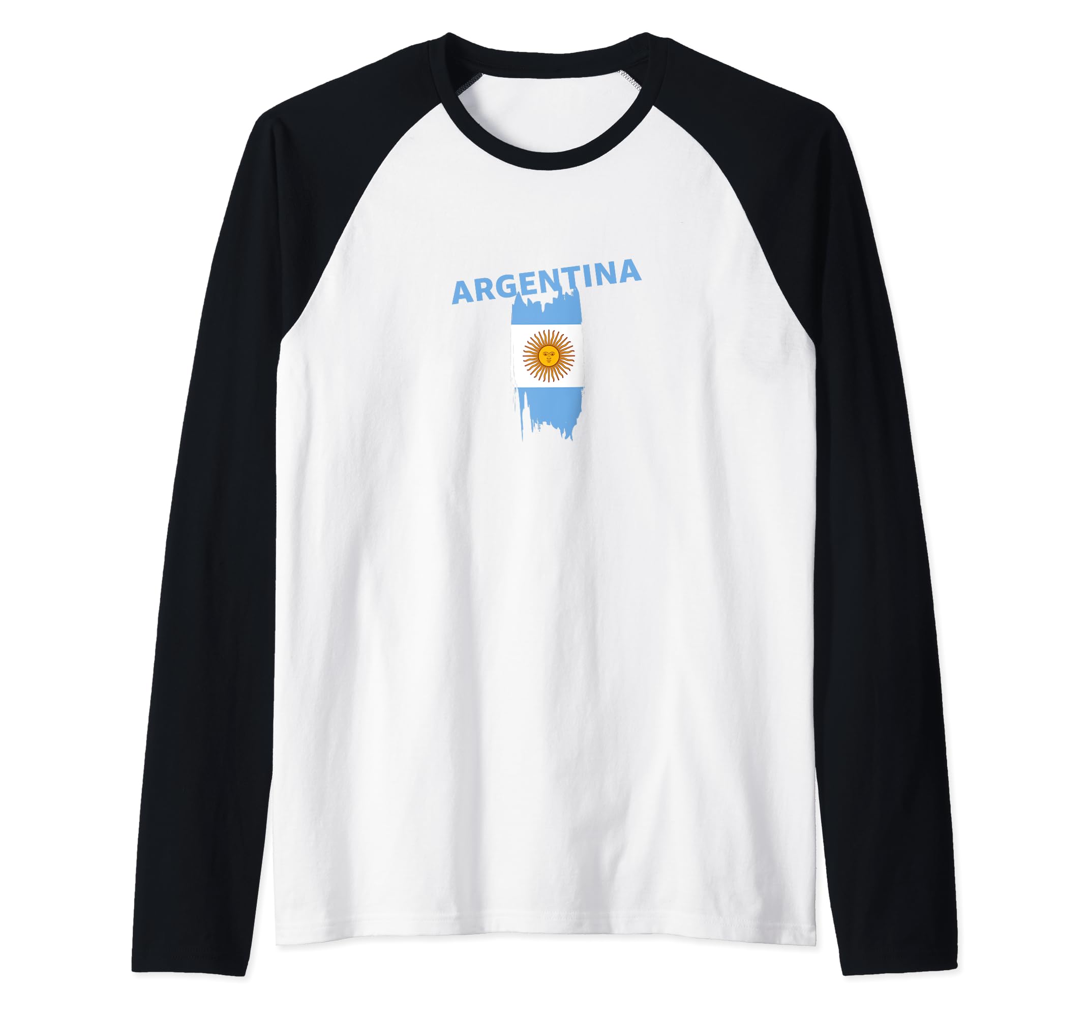 Flag Argentina Raglan Baseball Tee