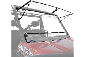 StarknightMT Ranger XP 1000 Flip Windshield, Ranger Front Full Windshield Compatible with Polaris Ranger XP 1000/ Crew XP 1000 2017-2025, Ranger 1000/ Crew 1000 2020-2025, Work with Grab Bar