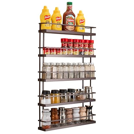 De De Spice Racks Kitchen Storage Organization 2 Tiers Metal
