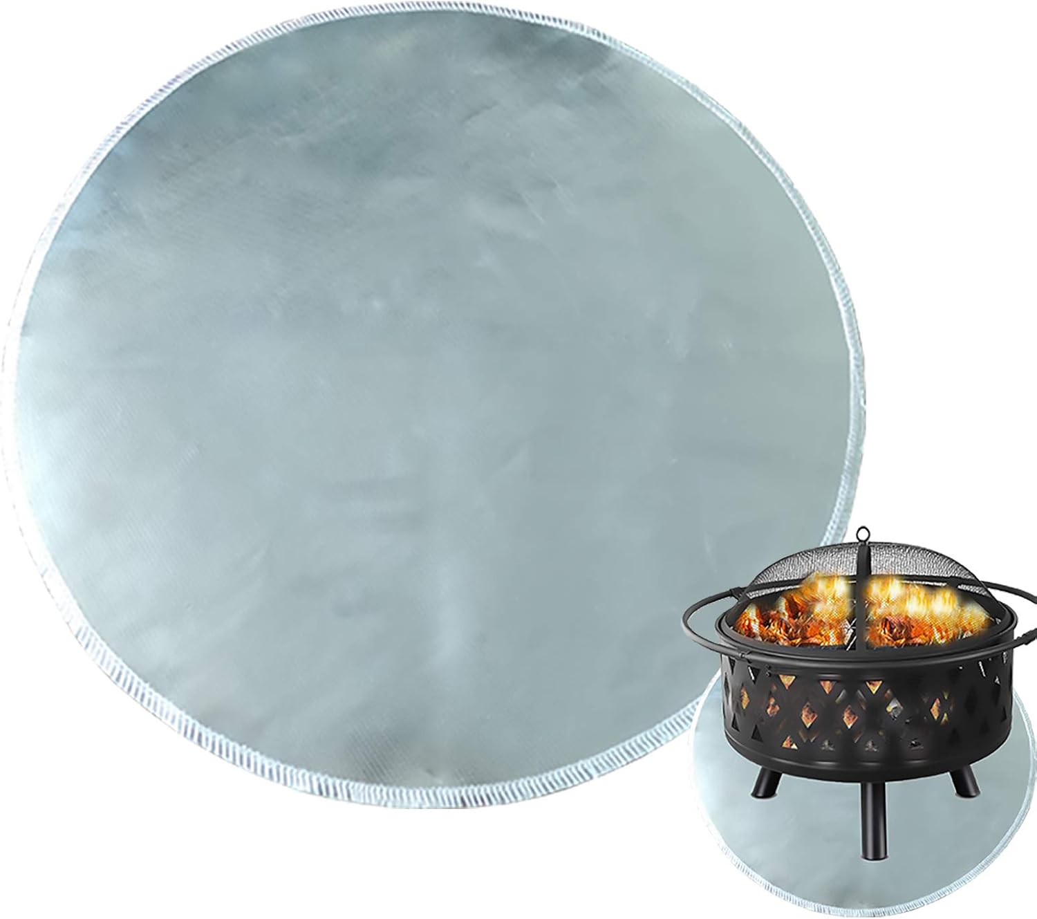 Dun Fireproof Mat（36〞）Fire Pit Pad Fire Pit Deck Protector