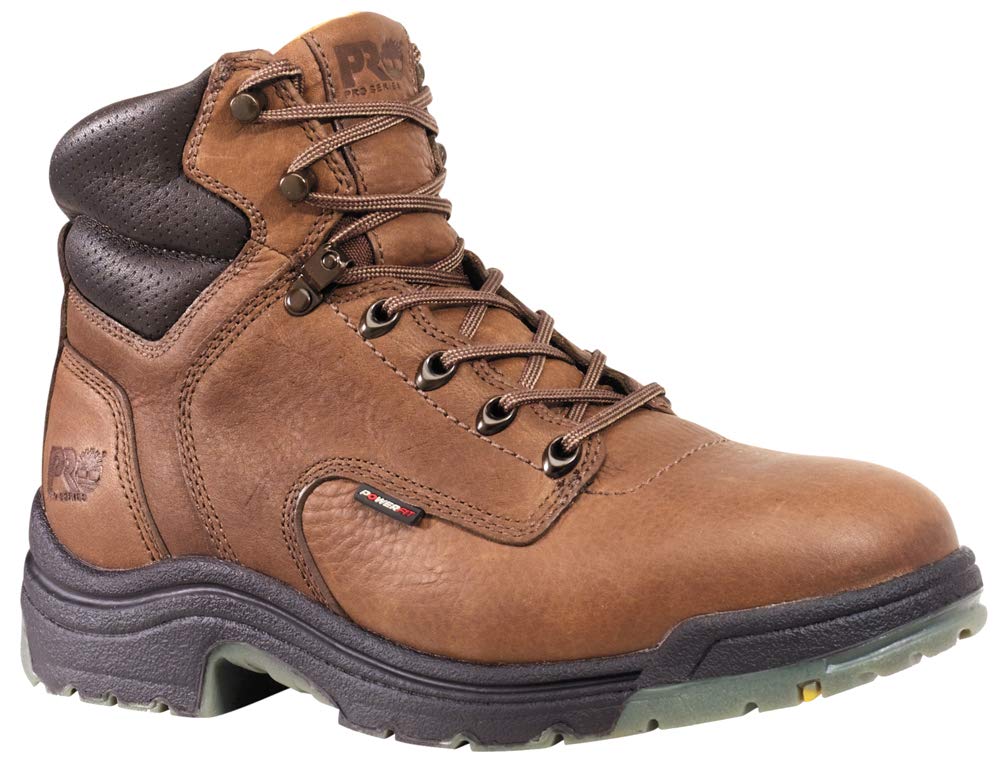 Timberland PRO Men's Titan 6 Inch Alloy Safety Toe Industrial Work Boot, Coffee, 7.5 XW Image