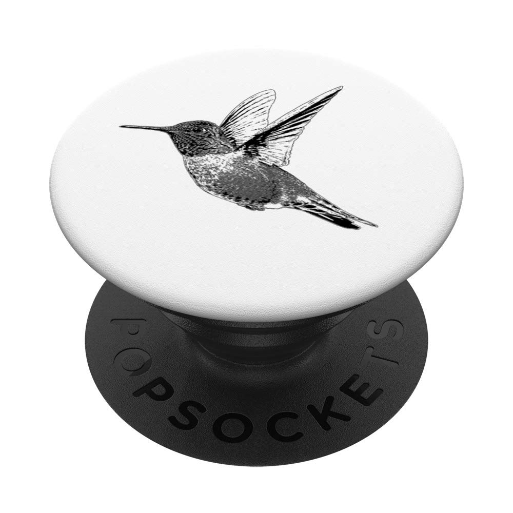 Hummingbird-Flying-Bird-Animal,Nectar-Flower PopSockets PopGrip: Swappable Grip for Phones & Tablets