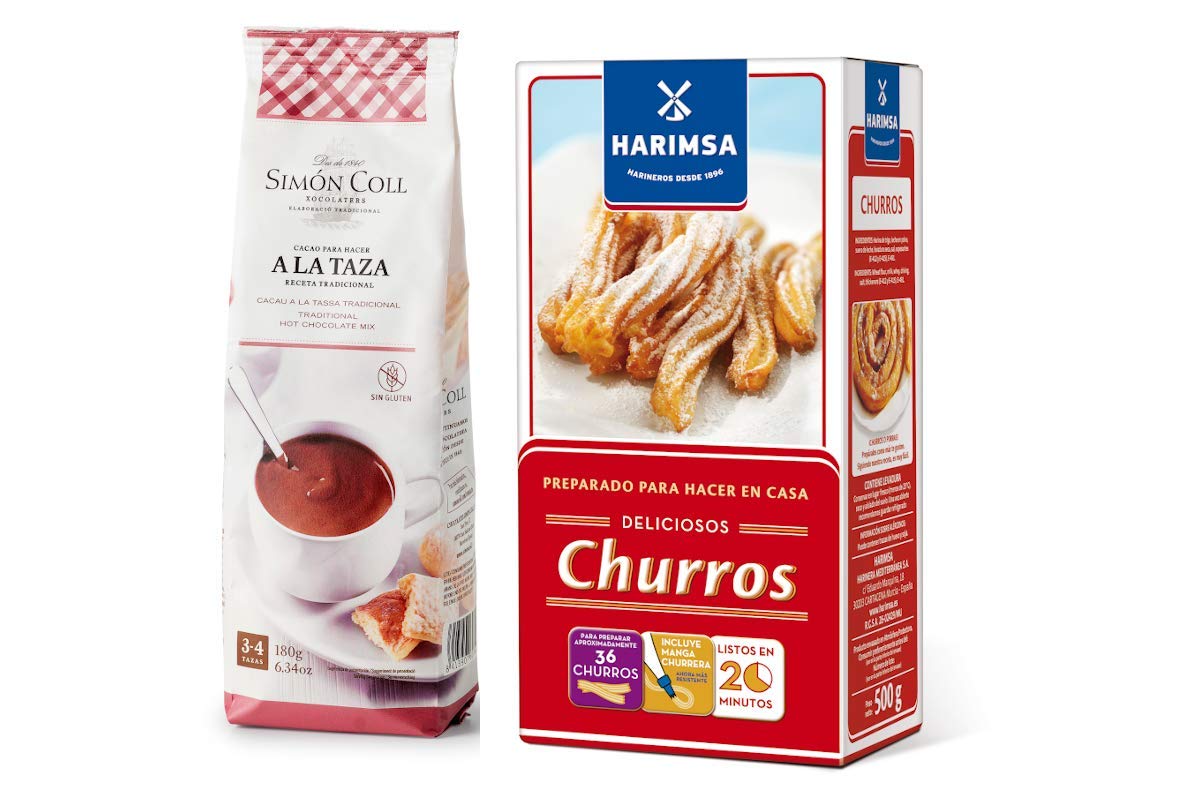 Delicioso Chocolate and Churro Kit 180g Spanish Hot Chocolate and 500g Churro Mix