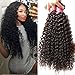 Dinoce Deep Wave Human Hair 1 Bundle For Women 100% Unprocessed Virgin Brazilian Human Hair Bundle Natural Color (Natural Black, 18 20 22 Inch)