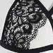 Challyhope Harness Bra, Women Sexy Lace Bandage Triangle Bra Vest Corset Push Up Bralette Bustier Crop Tops (M, Black)