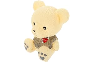 Generic Bear-Shaped Coin Bank Small Grey Piggy Bank for Girls Children’s Desktop Money Pot Household