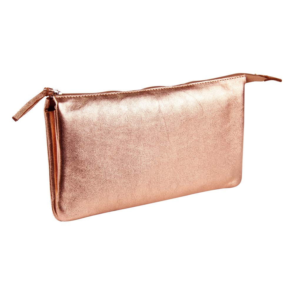 Clairefontaine Cuirisé Pencil Cases, 22 cm, Brown (Rame)
