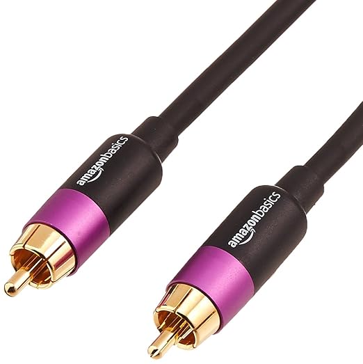 AmazonBasics PBH-19092 - Subwoofer-Kabel, 15,2 m