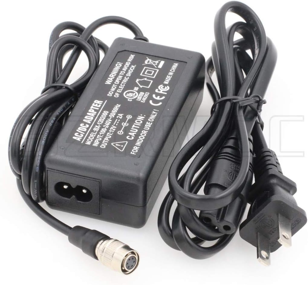 SZRMCC 12V 2A Hirose 6 Pin Female AC DC Power Supply Adapter for Basler ...