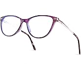 Bhigh Blue Light Blocking Reading Glasses cat eye reading glasses Ultra-Lightweight Reading Glasses for Women BHX8012 (C3P, 1.5, Diopters)