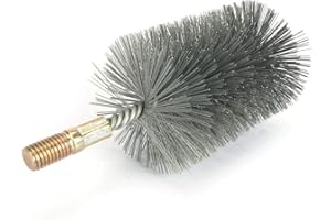 BAISIKY 1Pc 2.5" Dia Stainless Steel Cylinder Bores Wire Round Tube Cleaning Brush 65mm