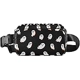 Boccsty Halloween Spooky Ghost Belt Bag for Women Men Monster Devil Fanny Pack Small Waist Pouch Crossbody Bags for Outdoor Hiking Running Travel
