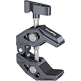 SMALLRIG Crab-Shaped Clamp with 1/4"-20, 3/8"-16 Locating Hole for ARRI, Payload 7.7lbs/3.5kg, for Most Photographic Accessor
