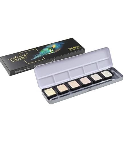 【永遠出品】FINETEC Pearlescent Colours Finetec Pearlescent Colorful Watercolor Set, 24 Colors