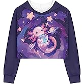 Tongluoye Long Sleeve Crop Tops for Girls Kids' Fashion Hoodies & Sweatshirts Kawaii Clothes