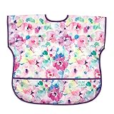 Bumkins Junior Bib / Short Sleeve Toddler Bib / Smock 1-3 Years, Waterproof, Washable, Stain and Odor Resistant - Watercolor