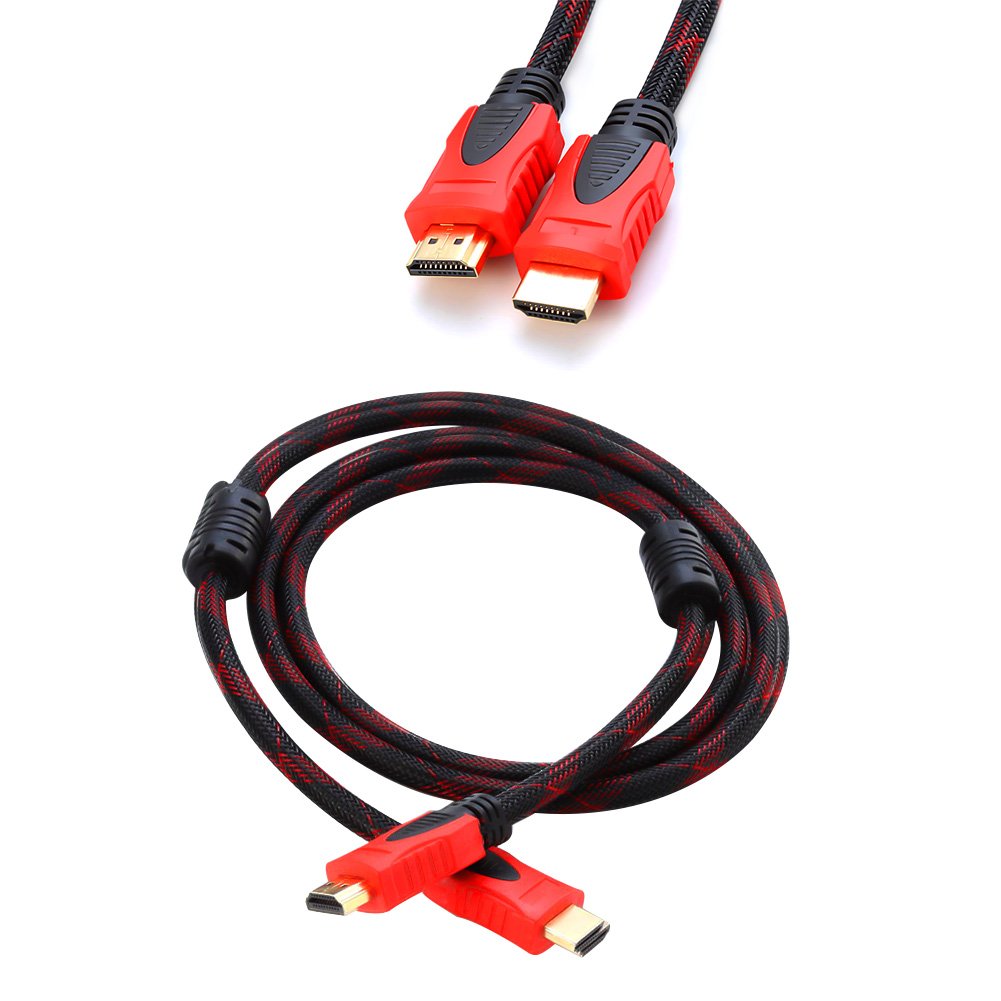 HDMI Cable to HDMI Cable 1.5M High Speed 24K GOLD Plated HDMI Cable 1.4a 10Gbps Compatiable with 3D TV PS4 SKY HD Ultra HD Ethernet Audio PC Laptop Nylon Braided