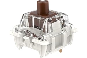 ZJMEHTY Gateron G Pro 3.0 Brown Switches for Mechanical Keyboard,3-Pin 55gf Tactile Feel/Pre-Lubed/Pin-Enhanced Switches(108pcs,Brown,3-Pin)