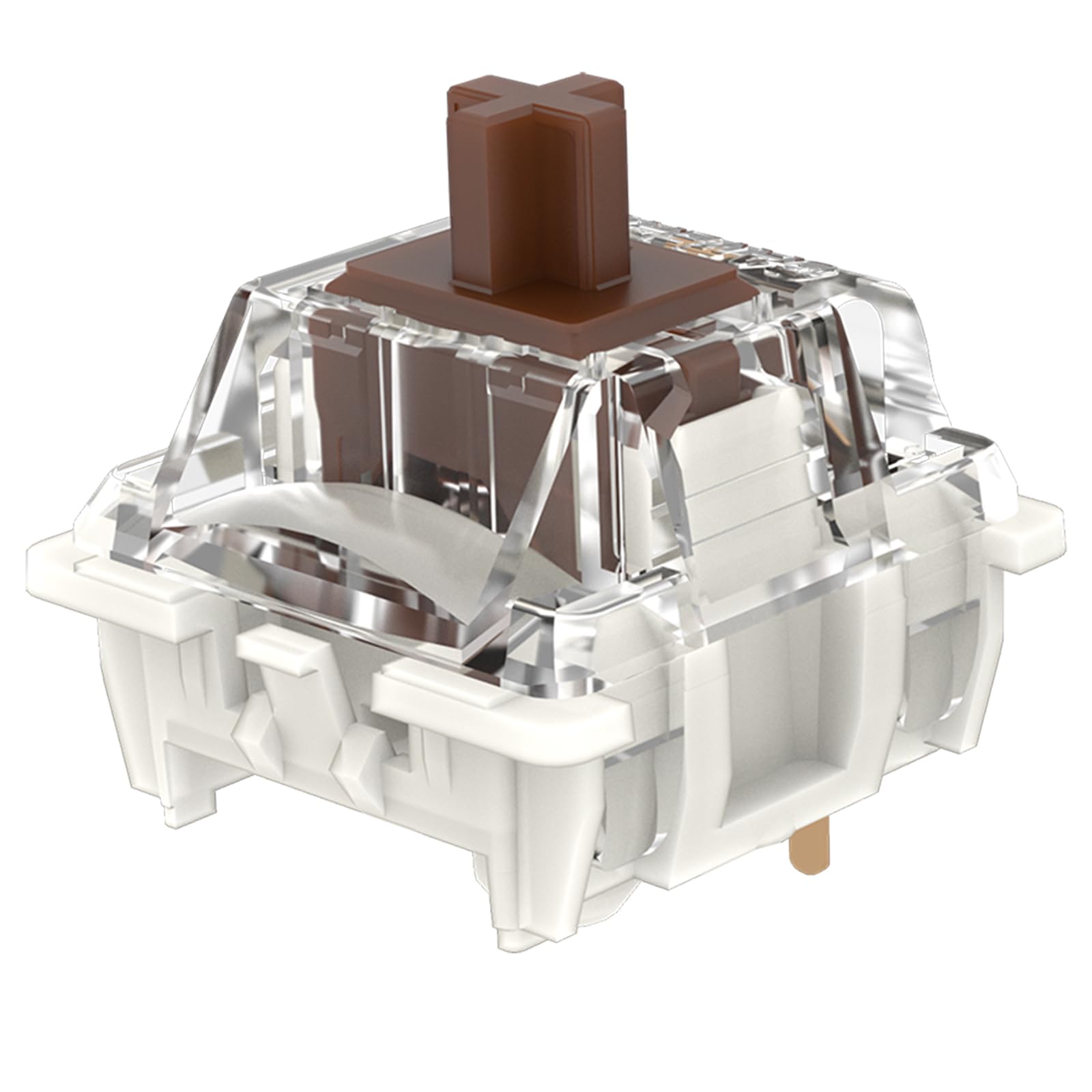 Gateron G Pro 3.0 Brown Switches for Mechanical Keyboard,3-Pin 55gf Tactile Feel/Pre-Lubed/Pin-Enhanced Switches(108pcs,Brown,3-Pin)