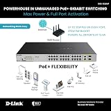 D-Link DGS-1026MP 26-Port Gigabit PoE Switch 370W 24 PoE Ports 2 Uplinks view 5