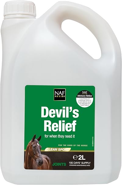NAF Devil's Relief 2L Herbal Joint Comfort Supplement for Horses