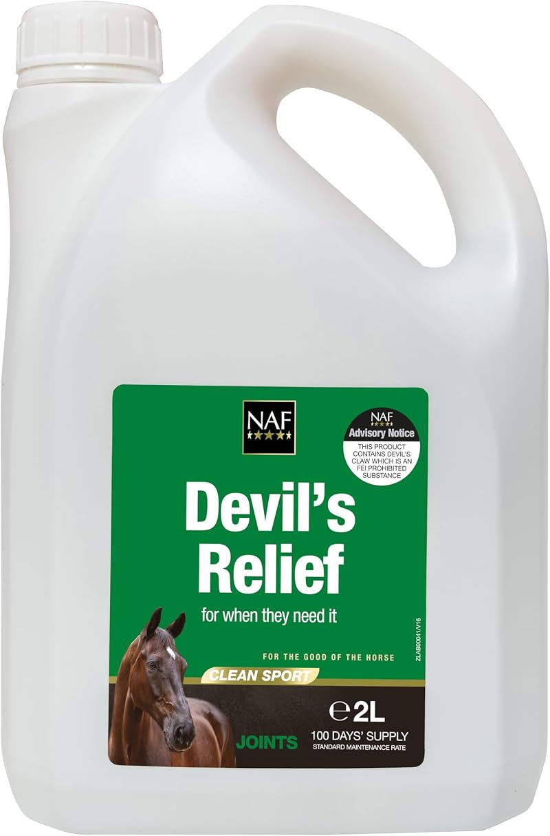NAF Devil's Relief 2L Herbal Joint Comfort Supplement for Horses