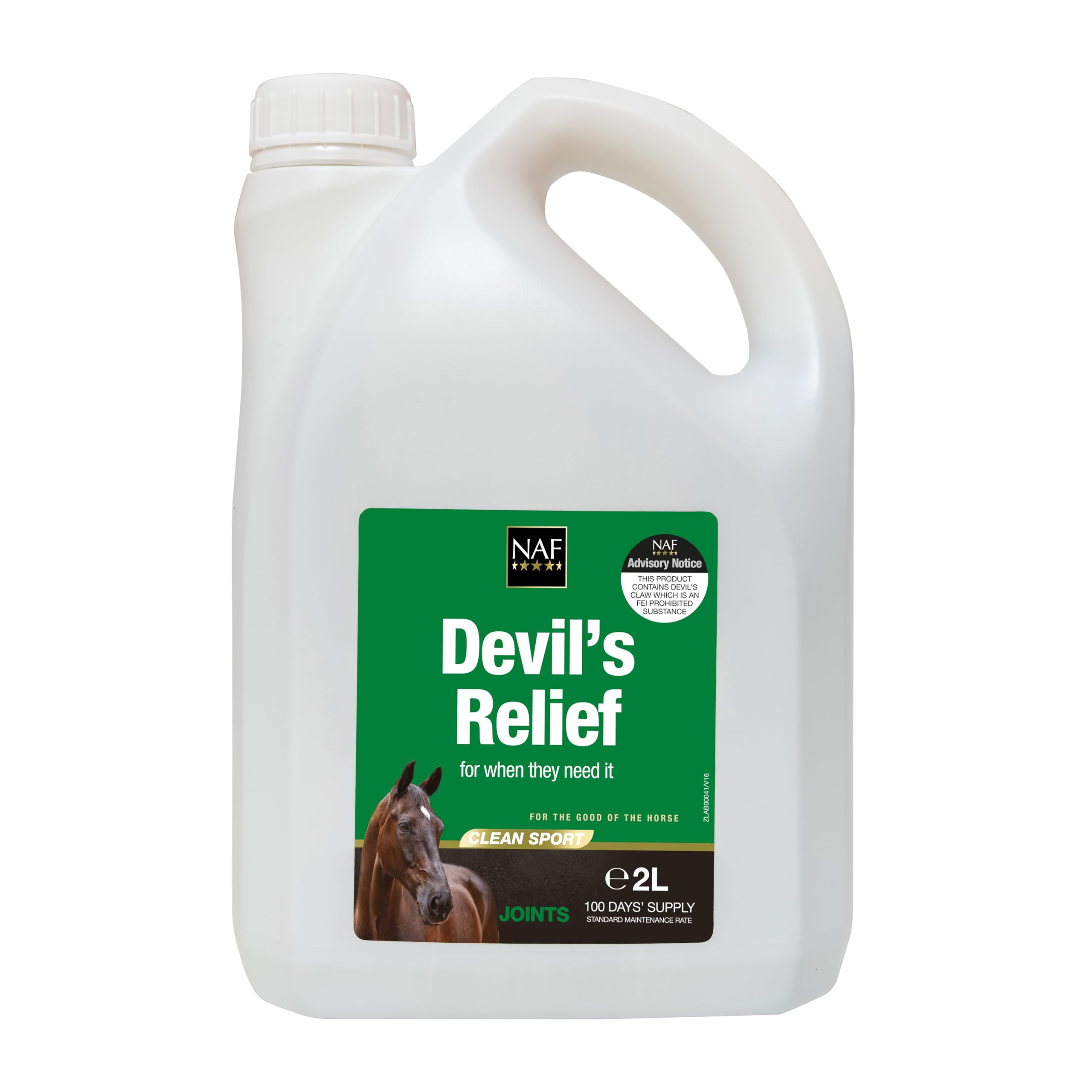 NAF Devil's Relief 2L – Herbal Joint Comfort Supplement for Horses – With Devil’s Claw, MSM & Natural Antioxidants – Supports Mobility, Comfort & Digestive Health