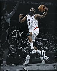 Basketball Superstar James Harden Signed Poster For