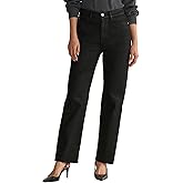 Warp + Weft Women's ASE High-Rise Straight Jeans – Tencel Stretch Denim