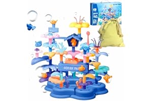 PSDVAYI Ocean Underwater World Coral Toy Ocean Blocks Coral Garden Building STEM Ocean Reef Toy Kids Birthday Gift Stacking Reef for Toddler Boys and Girls Ages 3 4 5 6(61PCS)