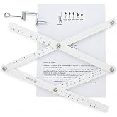MAYMII Professional Artists Plexiglass Pantograph Artist Drawing Tool Reducer Enlarger Recreate Copy 10 Times Scaling Ruler White