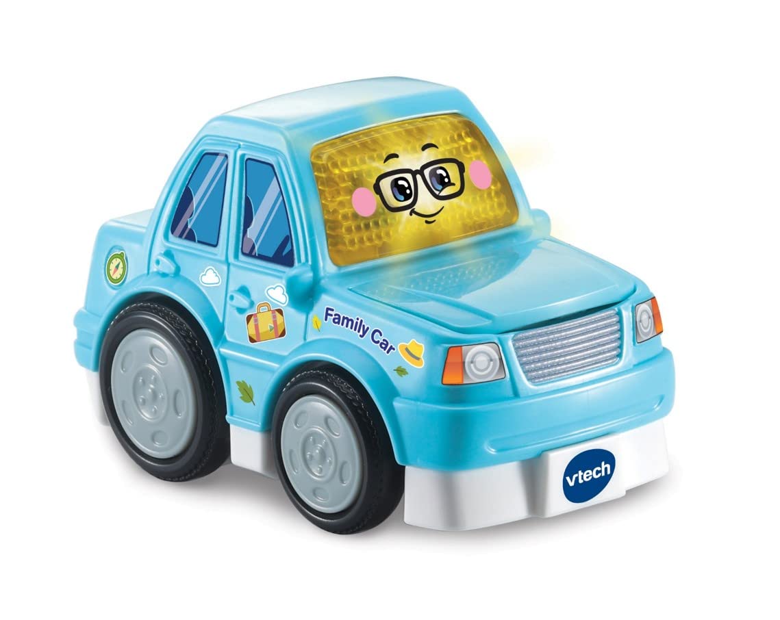 VTech Toot-Toot Drivers Family Car, Interactive Toddlers Toy for Pretend Play with Lights and Sounds, Suitable for Boys and Girls 12 Months, 2, 3, 4 + Years, English Version, Multicolor
