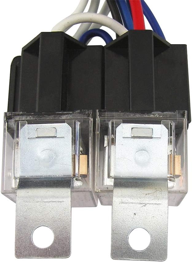 Leaftree Relay Wiring Harness Wiring Harness Universal H4 4 Headlamp Headlight Wiring Harness Fix Dim Light Socket Plug