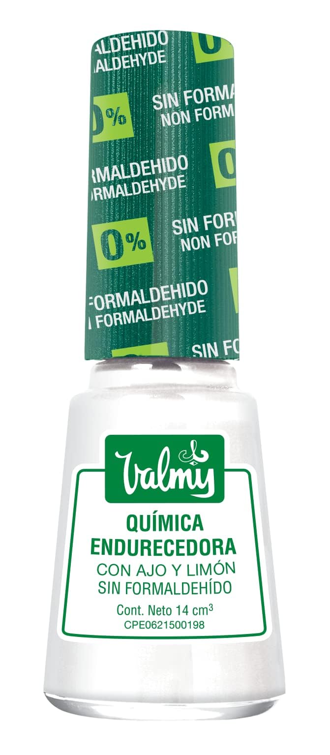 Valmy Chemique Nail Hardener with Garlic and Lemon Formaldehyde Free Whitening and Hardening Polish Treatment 15 ml (1 piece)