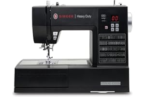SINGER Heavy Duty 6600C Sterling Sewing Machine with Accessory Kit | Strong Motor with Enhanced Piercing Power, 215 Stitch Applications, Full Metal frame, LCD Screen & 1-Step Buttonhole