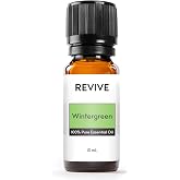 Wintergreen Essential Oil by Revive Essential Oils - 100% Pure Therapeutic Grade, for Diffuser, Humidifier, Massage, Aromatherapy, Skin &amp; Hair Care