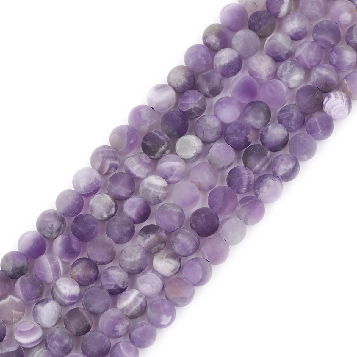 GEM-Inside 6mm Amethyst Semi Precious Gemstone Round Beads for Jewellery Making DIY Handmade Craft Supplies 15"