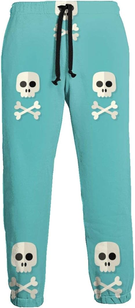 Jogginghose Damen Halloween Print - Lustige Kürbis & Skelett Muster Sporthose