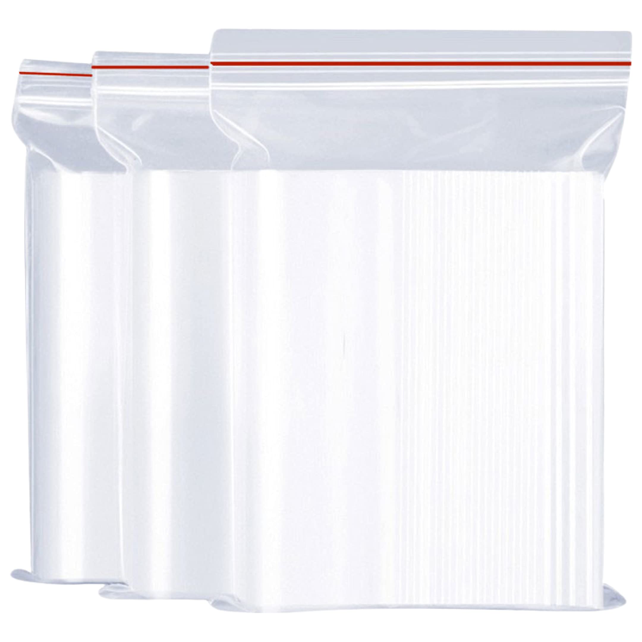 FaYunet Transparent Plastic Bags | Zip Bags | Self-sealing bags | Zip lock bags | Hermetic bags (20 X 25cm (100pcs)