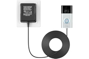 XXSZHY UL Listed 24V Power Adapter/Transformer,Thermostat Adapter with 196.8 inch Cable All Versions of Ring Doorbell and The