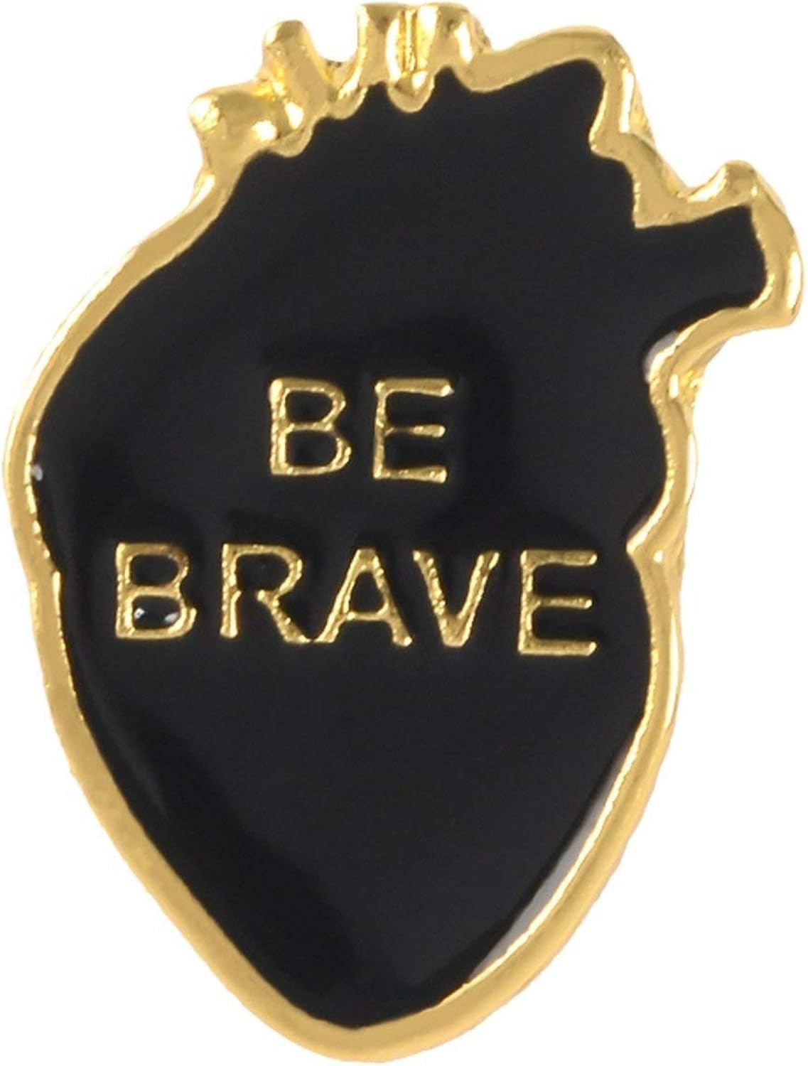 Amazon オルガンハートエナメルピン星空ハート勇敢な猫血に飢えた抱擁ブローチバッグ服ラペルピンバッジ医療ジュエリーギフト医者 勇敢な心 ジュエリー 通販