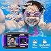 Ivation 20MP Underwater Waterproof Shockproof Digital Camera & Video Camera w/Dual Full-Color LCD Displays – Fully Submersible Up to 10 Feet (Purple)