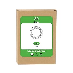 uxcell M6 20Pcs Internal Tooth Washers, 304