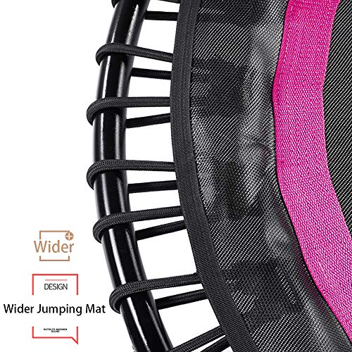 DARCHEN 450 lbs Mini Trampoline for Adults, Indoor Small Rebounder Exercise Trampoline for Workout Fitness, 450 lbs Max-Load Bungees for Quiet and Safely Cushioned Bounce, 40 Inch Gym Trampoline - Thumbnail 5