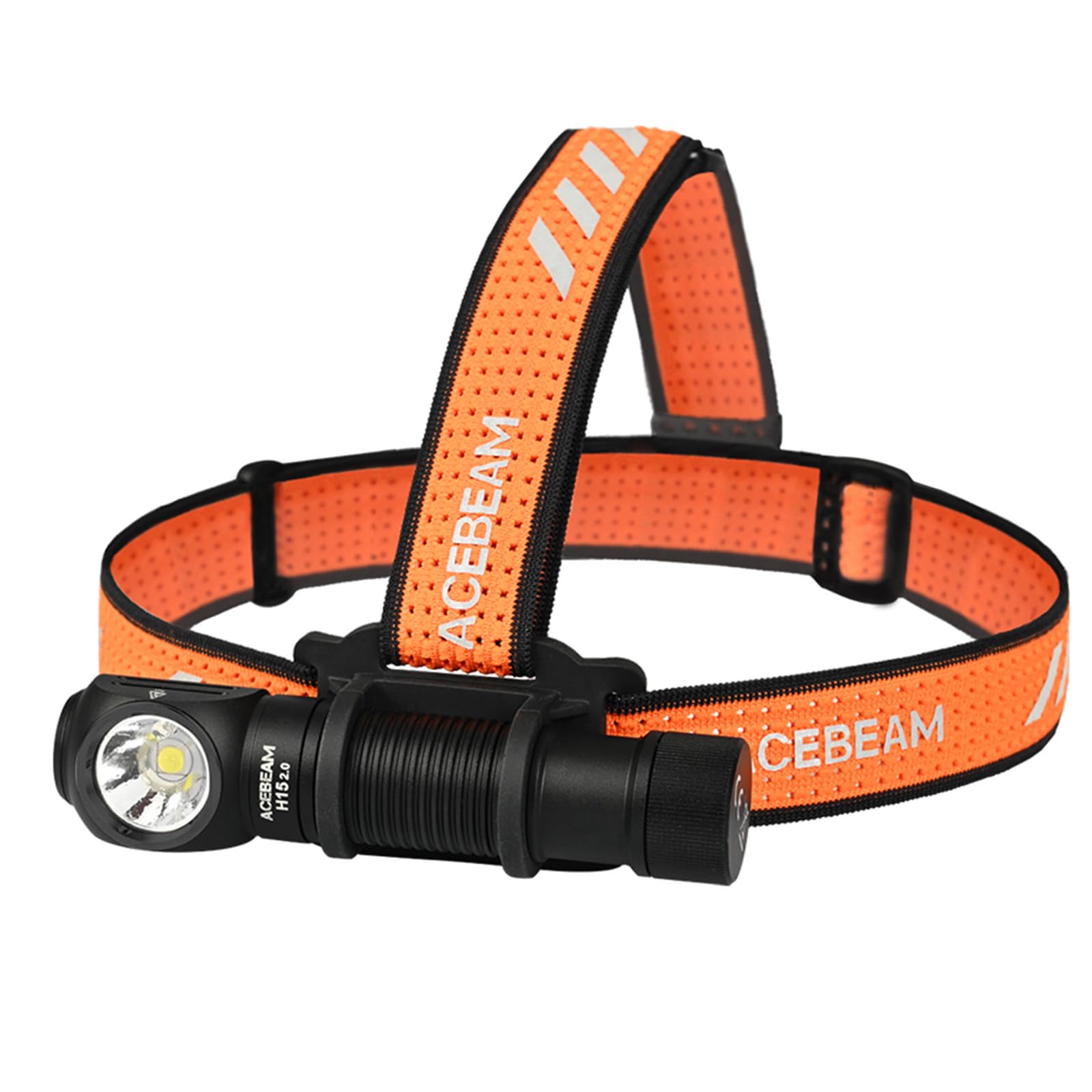 ACEBEAM H15 2.0 Headlamp Flashlight Rechargeable, 2800 Lumens Supper Bright LED Headlight with White Red Light, Multi-Functional Right Angle Flashlight for Outdoor Camping, Repairing, Fishing, Cycling